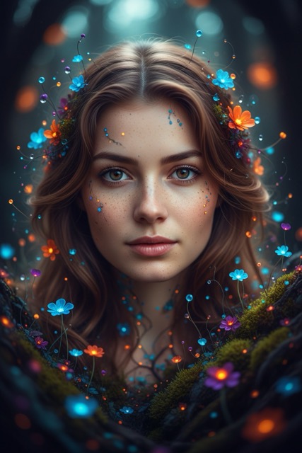 Macro Vibrant Fantasy Nature